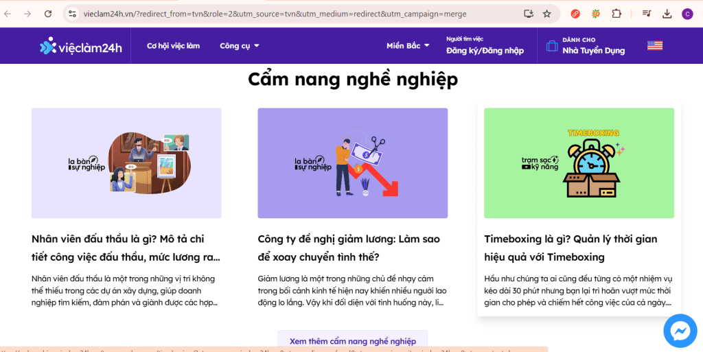 Website tuyển dụng vieclam24h