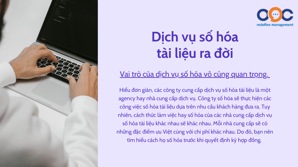 Dịch vụ số hóa tài liệu ra đời