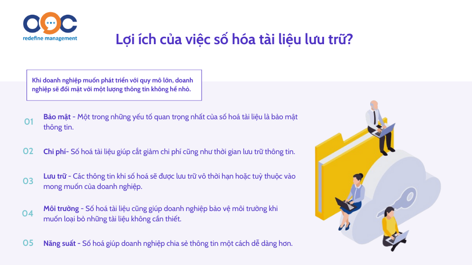 Lợi ích của việc số hóa tài liệu lưu trữ