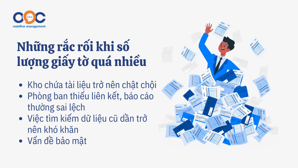 Những rắc rối khi số lượng giấy tờ quá nhiều