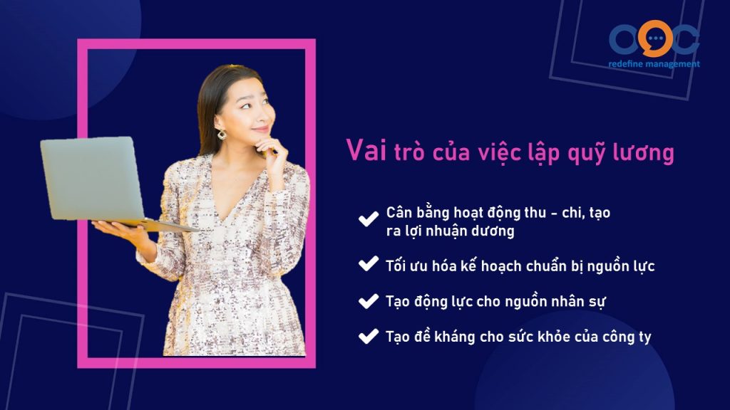 vai trò của việc lập quỹ lương