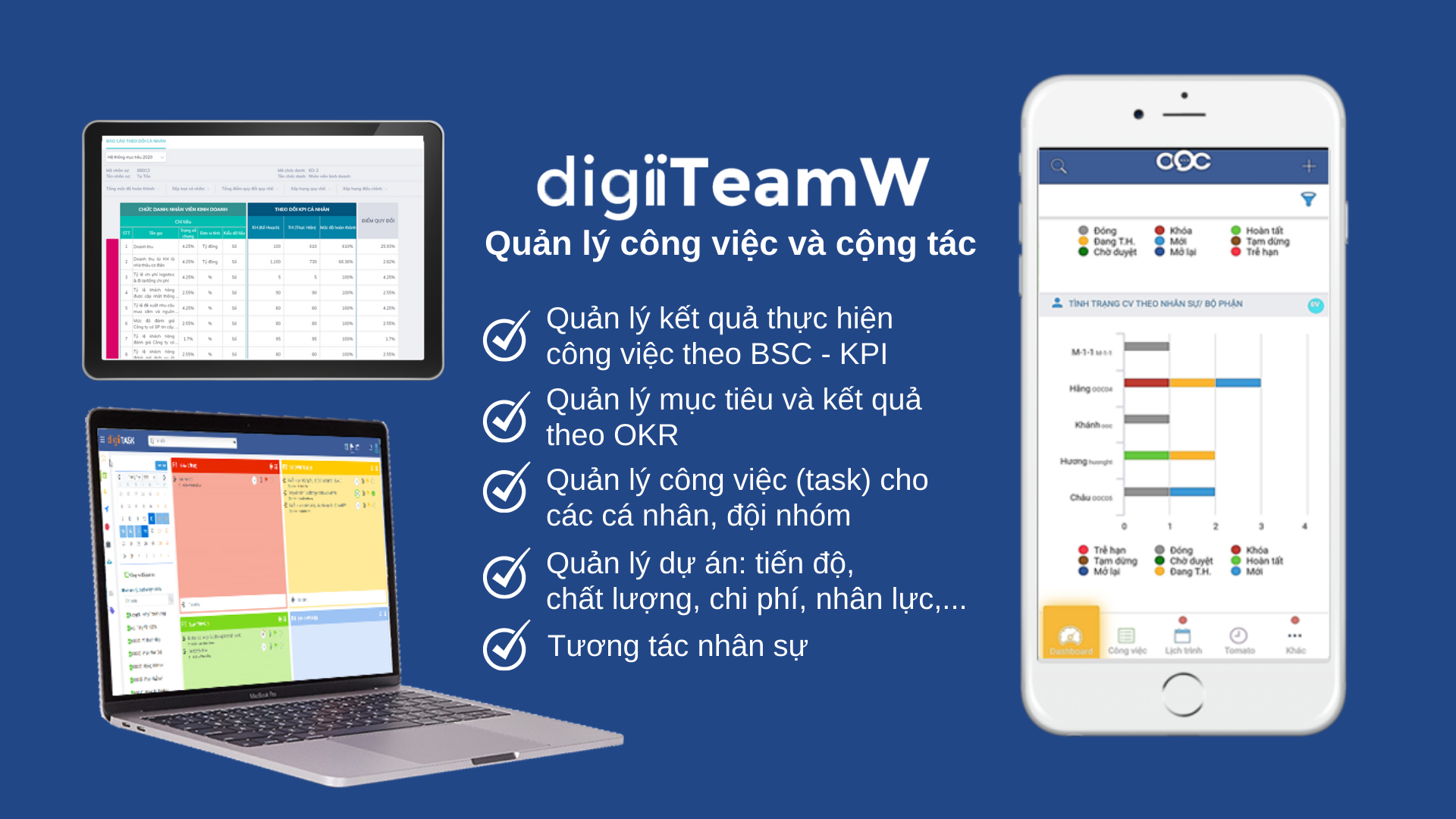 digiiTeamW - Quản lý công việc và cộng tác