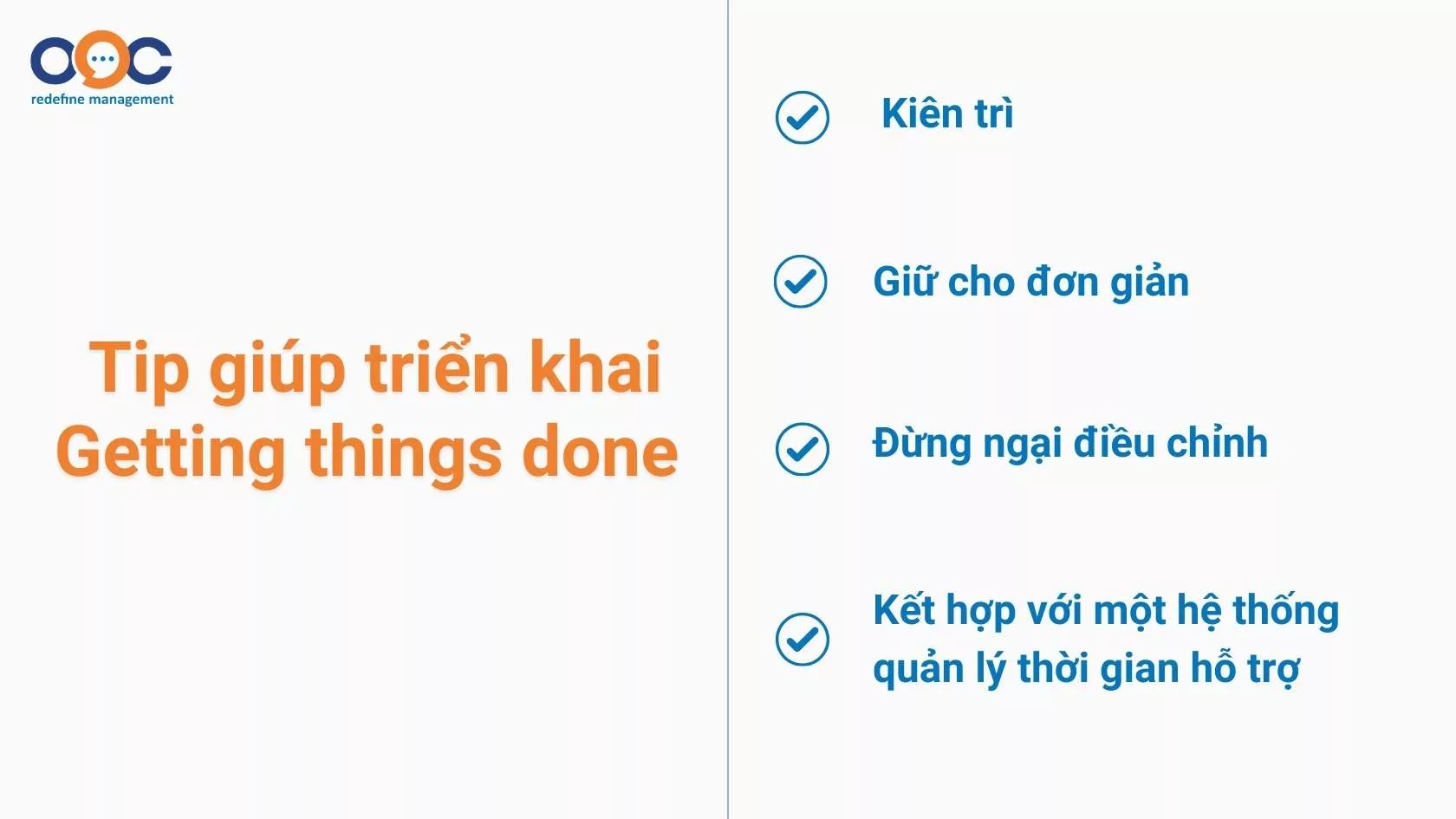 tip giúp triển khai gettiing things done