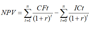công thức tính npv