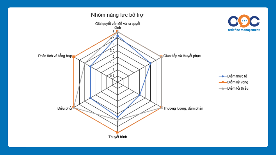 Ví dụ nhóm năng lực bổ trợ - "Tự xây dựng khung năng lực và đánh giá năng lực"