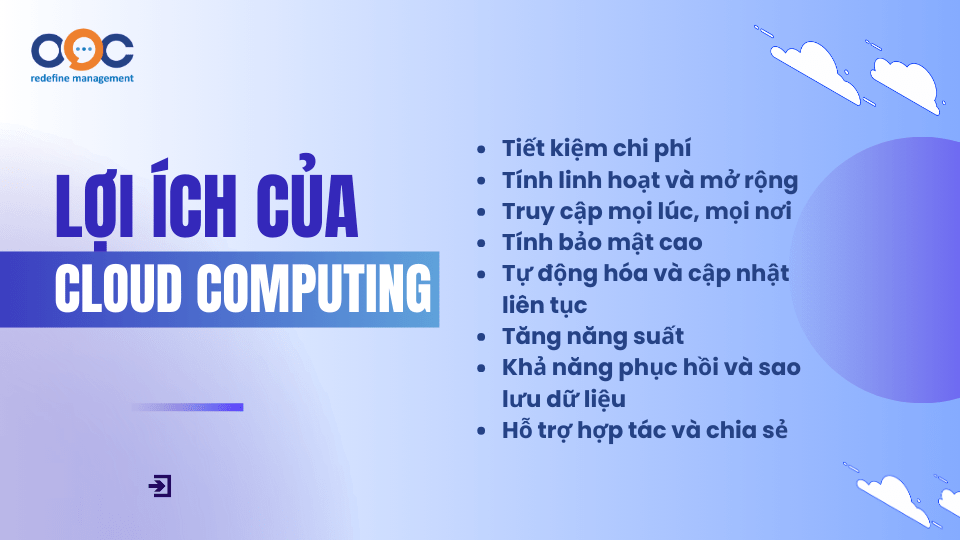 Lợi ích của điện toán đám mây