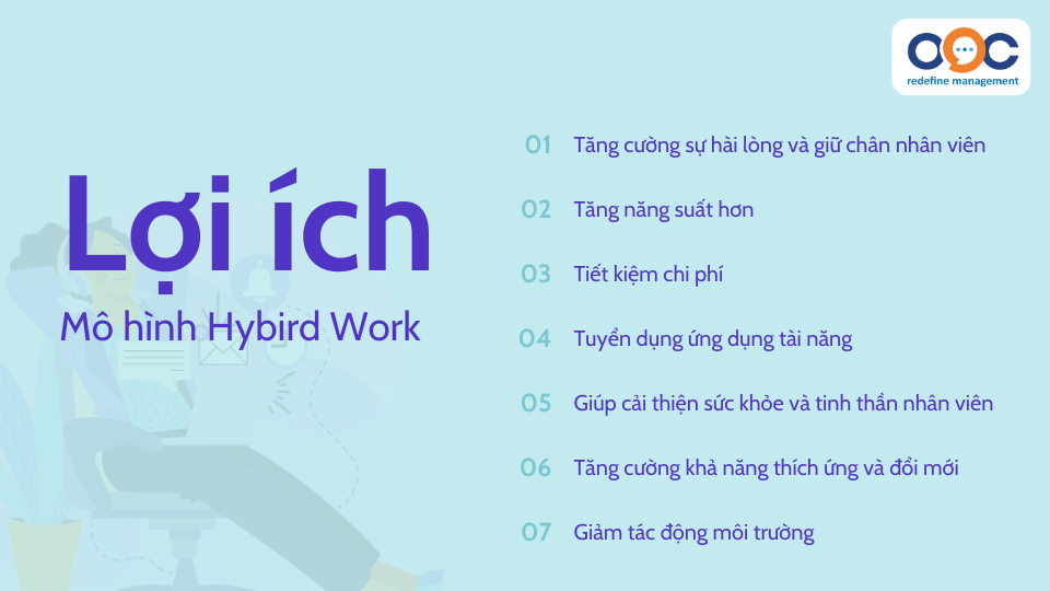 Lợi ích của mô hình Hybrid Work