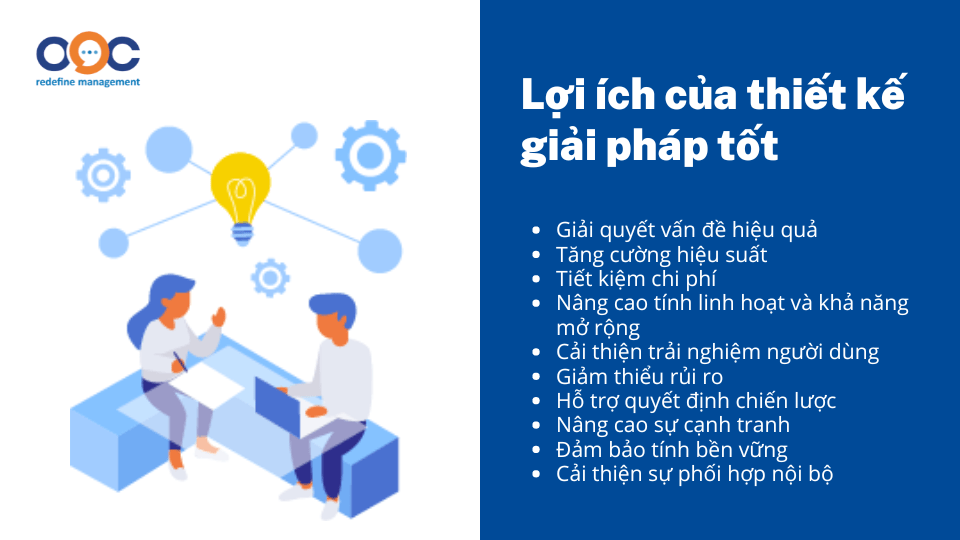 Lợi ích của thiết kế giải pháp tốt