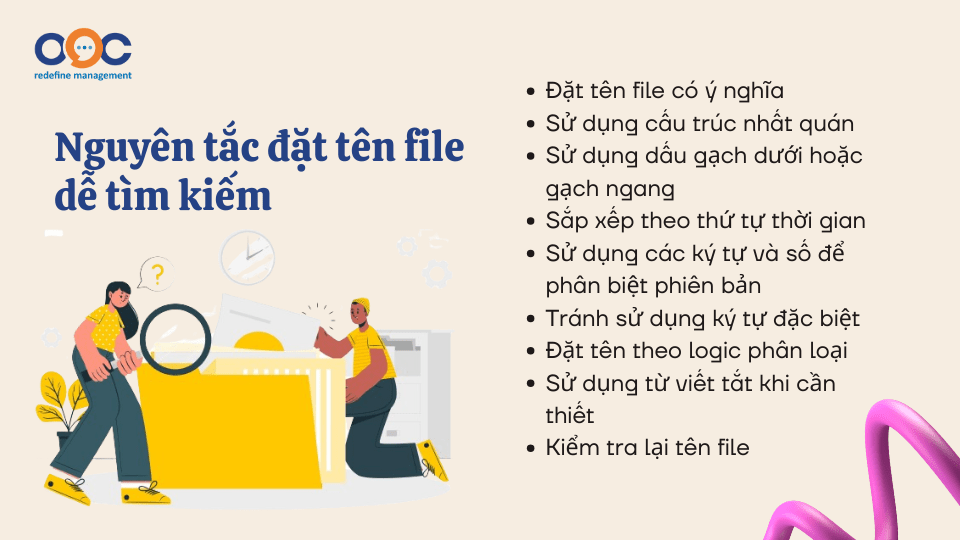 Nguyên tắc đặt tên file dễ tìm kiếm