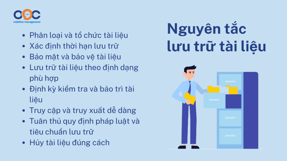 Nguyên tắc lưu trữ tài liệu