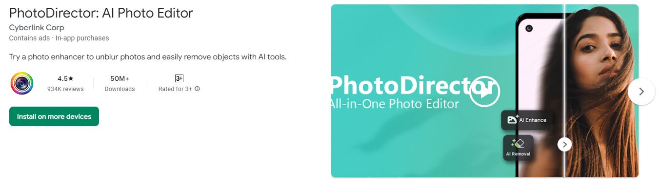 PhotoDirector Photo Editor