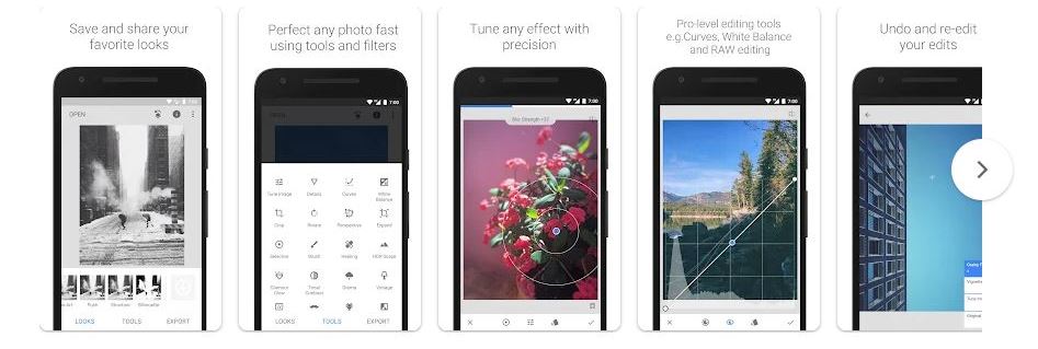 Phần mềm chỉnh sửa ảnh Snapseed