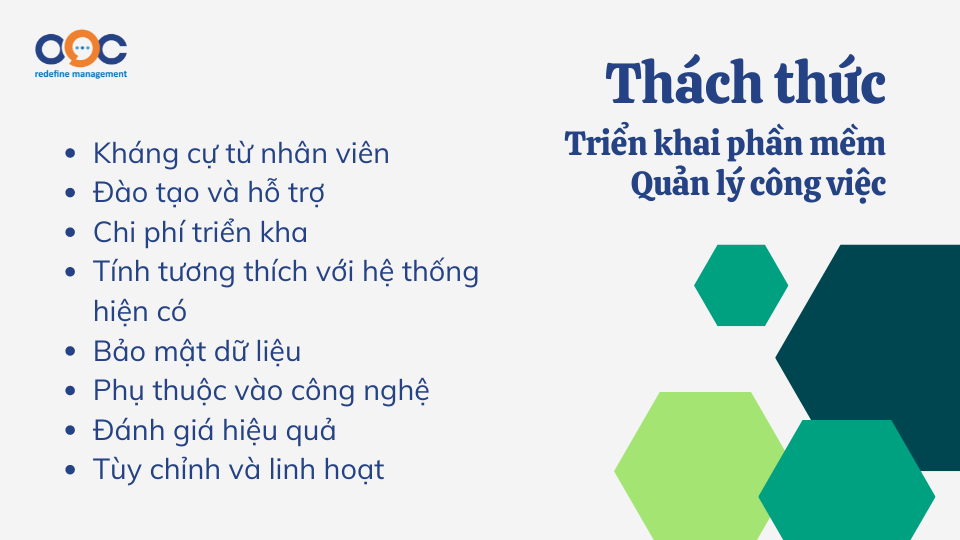 Thách thức trong việc triển khai 