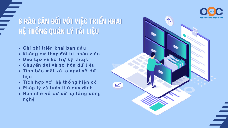 8 rào cản đối với việc triển khai hệ thống quản lý tài liệu