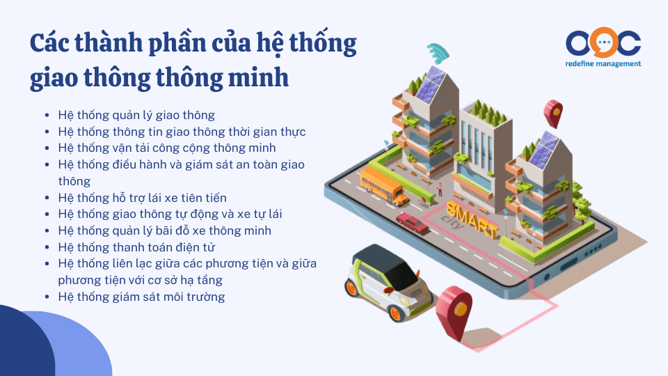 Các thành phần của hệ thống giao thông thông minh