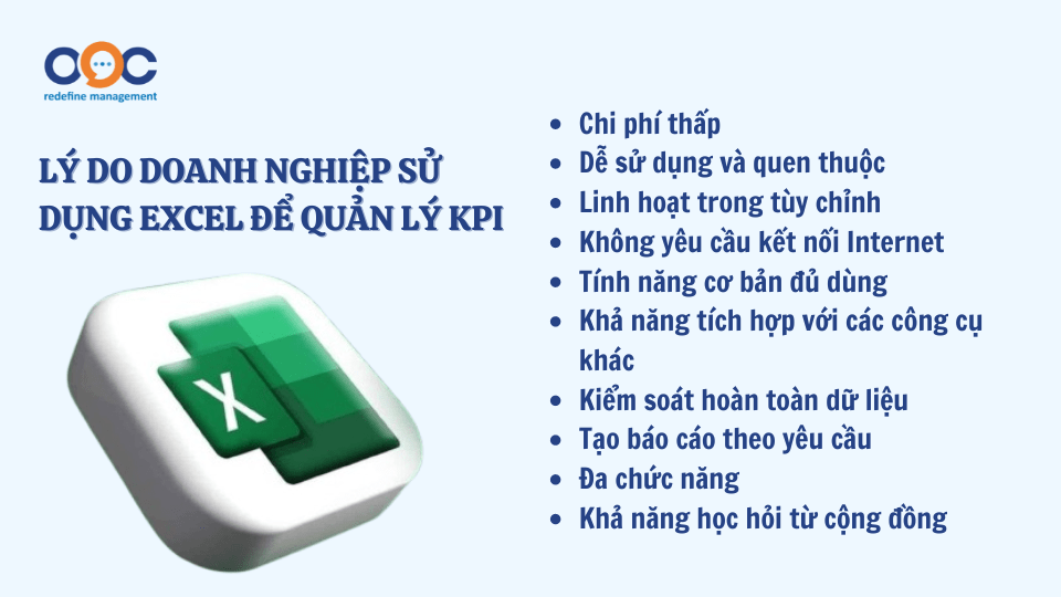 Lý do doanh nghiệp sử dụng Excel để quản lý KPI