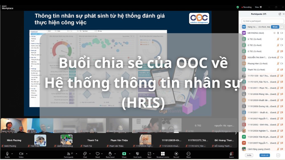 hệ thống thông tin nhân sự và buổi chia sẻ của ooc