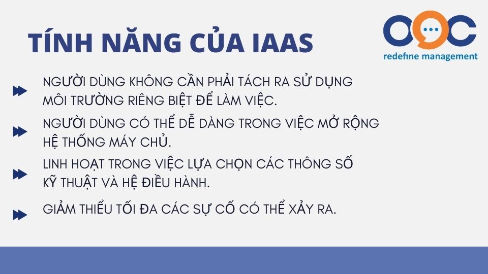 tính năng của iaas