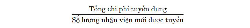 Chi phí tuyển dụng - KPI nhân sự