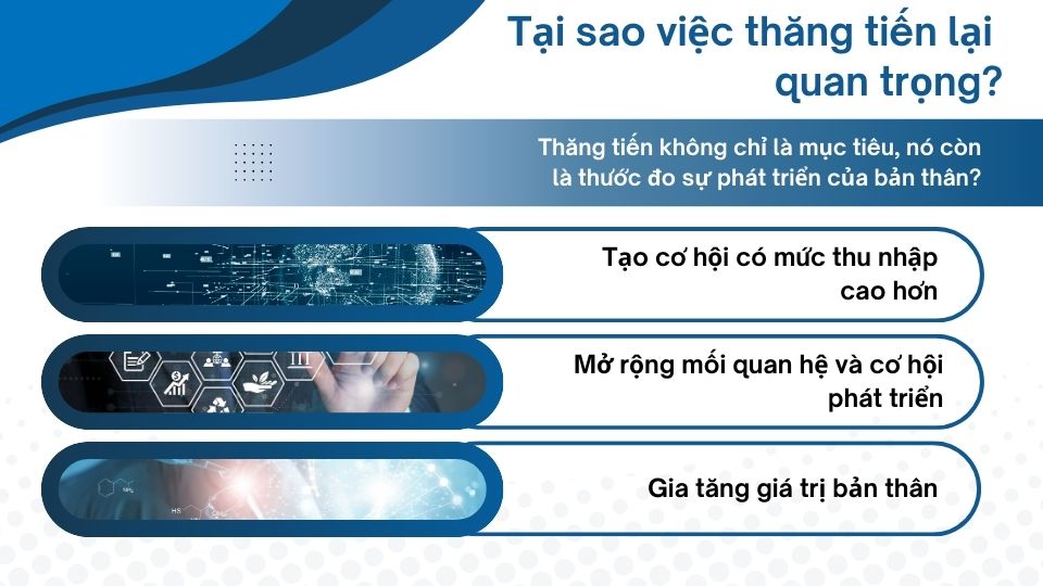 Tại sao việc thăng tiến lại quan trọng