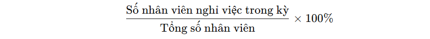 Tỷ lệ nhân viên nghỉ việc