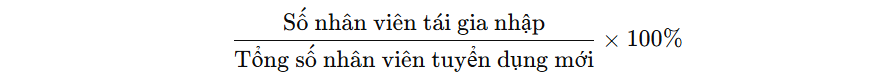 Tỷ lệ nhân viên tái gia nhập 