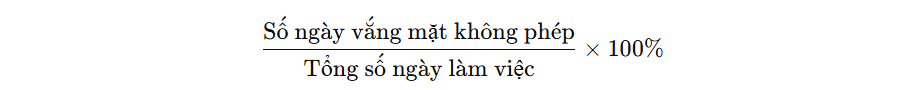 Tỷ lệ vắng mặt không phép